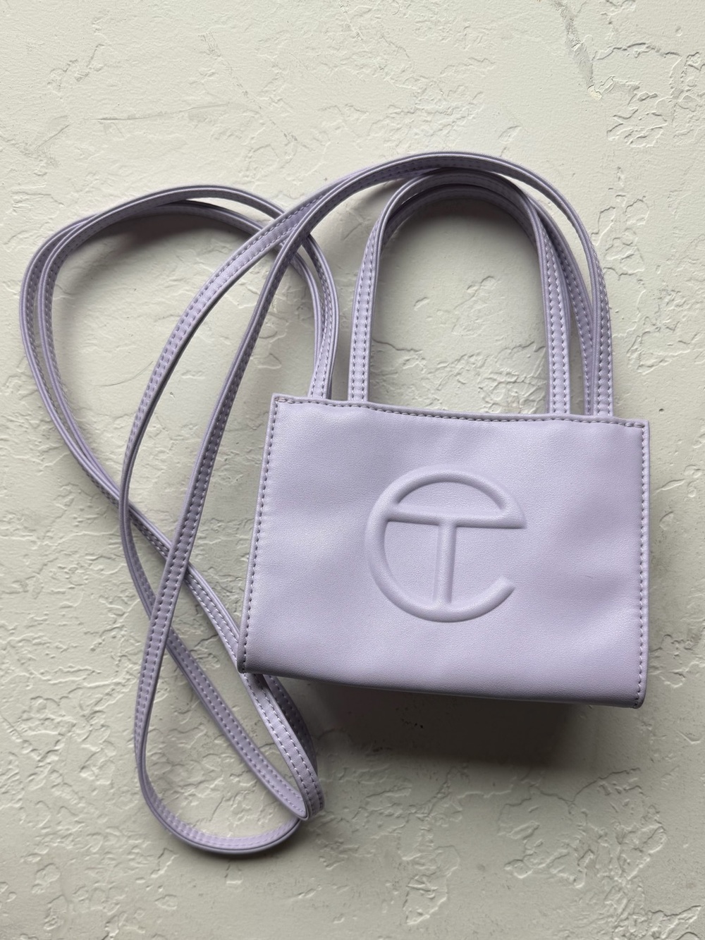 Telfar Lavender Mini Shopping Bag